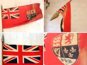 Antiques Atlas - Early 20thC Canadian Red Ensign Flag Mounted Flag