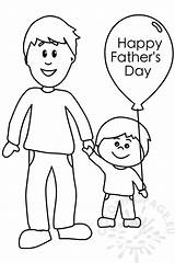Happy Father’s Day Father And Son – Coloring Page sketch template