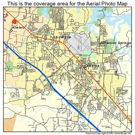 Aerial Photography Map of Smyrna, TN Tennessee