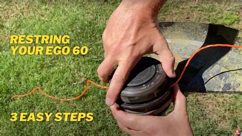 Replacing the String Trimmer Line on the EGO 60 56Volt Trimmer - YouTube