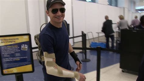 Jeremy Renner Hurt His Arm and Wrist, Probably on the Set of 'Avengers ...