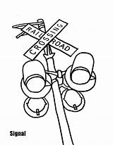 Railroad Tracks Coloring Pages sketch template