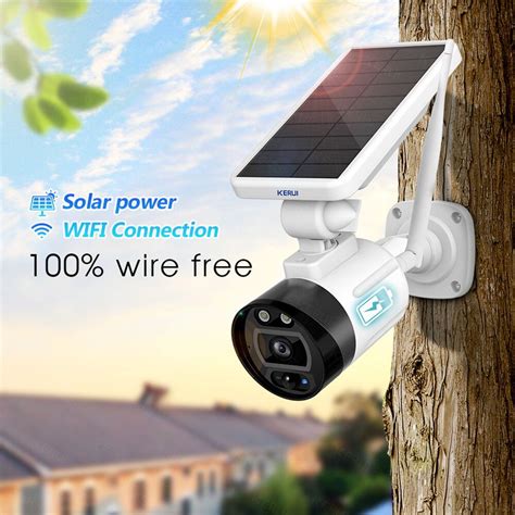 OUERTECH 1080P 2MP Solar Wireless Battery Camera WIFI Outdoor Security IP Camera Alexa Cloud ...