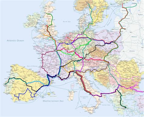 Europe Train Line Map | Images and Photos finder