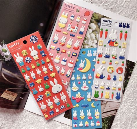 4 Miffy Sticker Sheets - Etsy