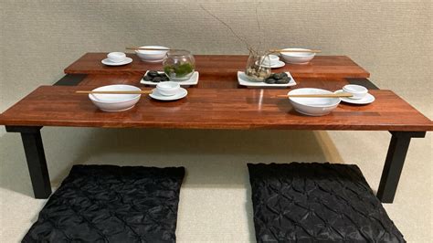 Chabudai Dining Table With Recessed Center Low Dining Table - Etsy