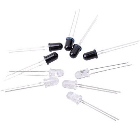 5mm 940nm IR LED Assorted Infrared Emitter And IR Receiver Diodes 5mm ...