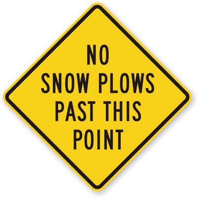 Snow Emergency Road Signs | Emergency Snow Route