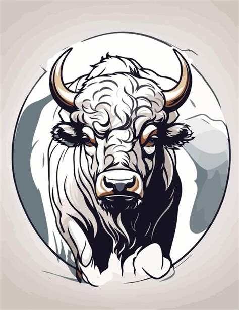 Premium Vector | Buffalo silhouette illustration vector