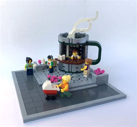 Modular LEGO coffee shop - All About The Bricks