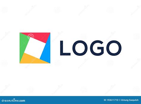 Colorful Abstract Open Box Logo Design Stock Vector - Illustration of ...