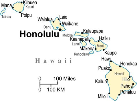 Map Hawaii State - Share Map