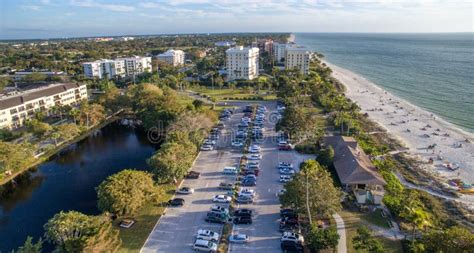 Aerial View of Naples Beach, Florida Stock Photo - Image of evening, outdoors: 112776924