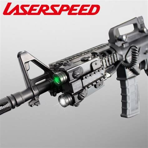 Military Aluminum Gun Laser Green/Red/IR Dual Laser Pointer for Rifle ...