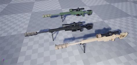 3D model AXMC sniper riffle VR / AR / low-poly | CGTrader