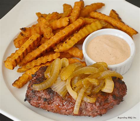 Grilled Hamburger Steaks and Onions Recipe