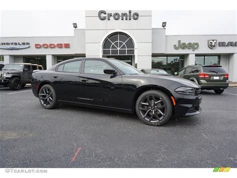 2019 Pitch Black Dodge Charger SXT #130048618 Photo #11 | GTCarLot.com - Car Color Galleries