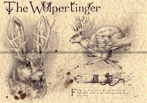 Medium Wolpertinger German Folklore Art Print - Etsy.de