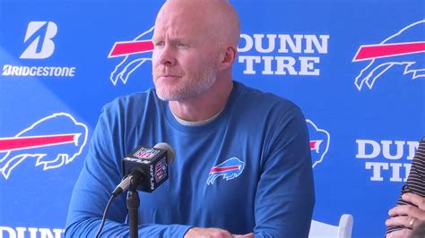 Watch Buffalo Bills head coach Sean McDermott speak to media