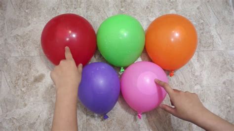 Learn Colours water balloon compilation - Balloons Finger Family Nursery... | Color water ...