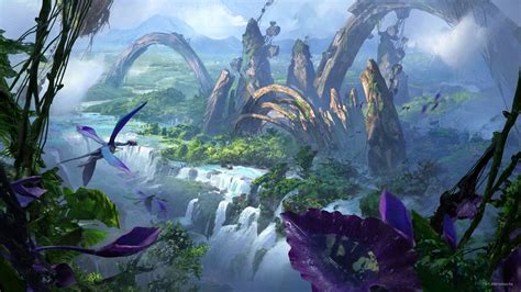 An Alien Landscape of Pandora | Fantasy art landscapes, Fantasy landscape, Ghost of tsushima