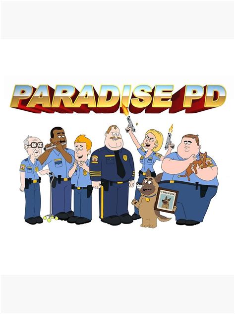 "Paradise pd characters " Art Print for Sale by Boxofgoodies | Redbubble