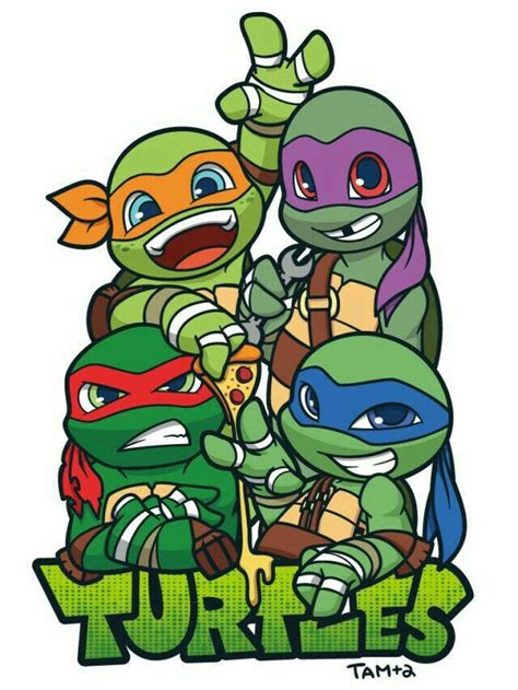 Teenage Mutant Ninja Turtles Babies/Chibi. | Teenage mutant ninja turtles art, Ninja turtle ...