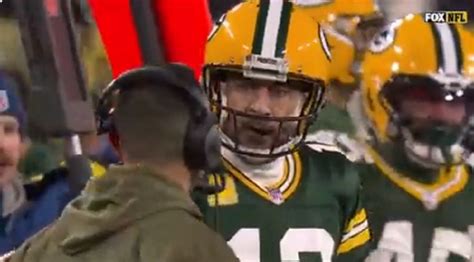 Heated Aaron Rodgers Yells At Packers HC Matt LaFleur During Cowboys ...