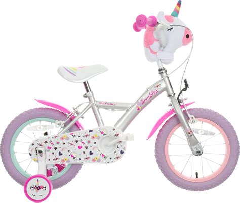 £120.00 Apollo Twinkles Unicorn Kids Bike – 14 Inch Wheel – Children's Bike UK