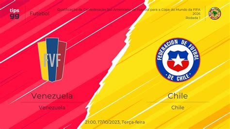 Venezuela x Chile 17/10/2023 na Qualificação da Confederação Sul ...