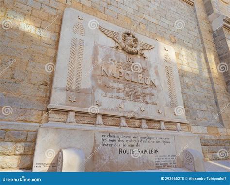 A Memorial Alongside the Route Napoleon Which Follows the Route Napoleon Bonaparte Took during ...