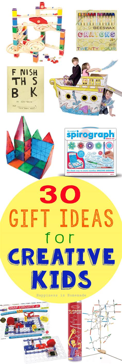 30+ Gift Ideas for Creative Kids - Happiness is Homemade