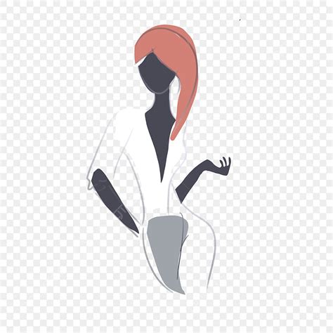 Hand Drawn Woman PNG Picture, Hand Drawn Cartoon Black Skin Woman Illustration White Skirt ...