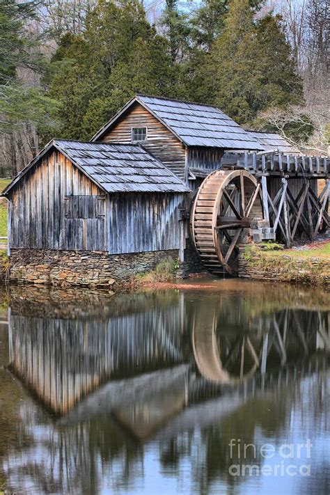 Mabry Mill Dusk Portrait Photograph by Adam Jewell - Fine Art America