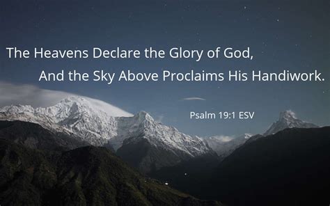 How the Heavens Declare the Glory of God (Psalm 19:1-6)