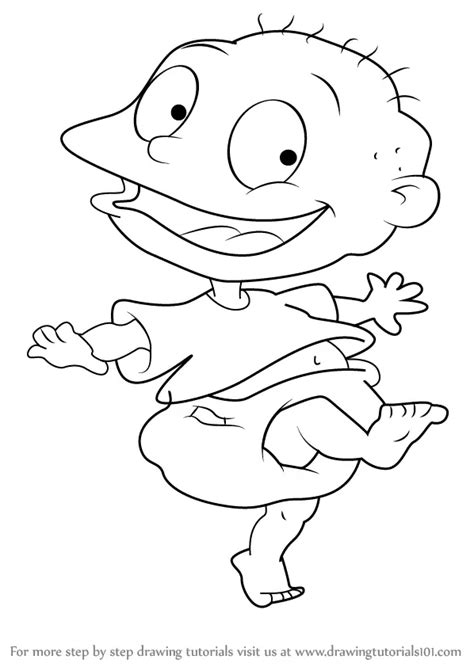 Learn How to Draw Tommy from Rugrats (Rugrats) Step by Step : Drawing ...