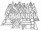 Free SAVANNAH Coloring Page — Stevie Doodles sketch template