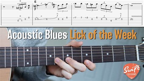 Classic Acoustic Blues Lick in Emaj – Guitar Lesson w/ Tabs! | Guitar ...