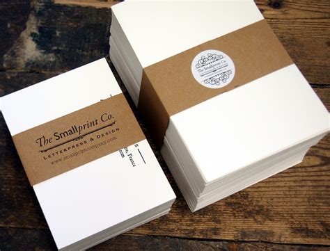 Personal Stationery | Letterpress | The Smallprint Company