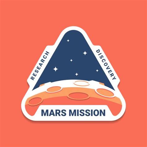 Mars Space Mission Badges Logo Emblems 194941 Vector Art at Vecteezy