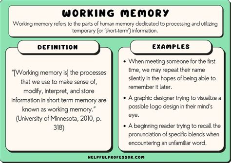 10 Working Memory Examples (2024)