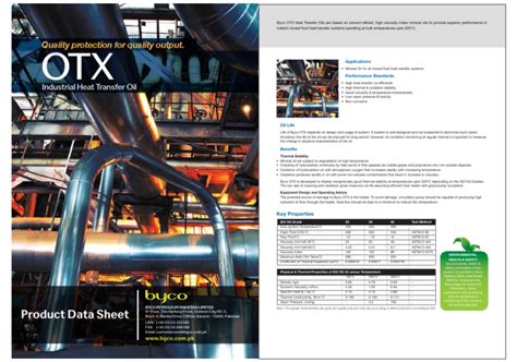 Industrial Heat Transfer Oil OTX | PDF | Heat Transfer | Petroleum