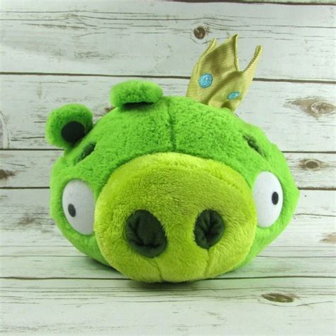 Angry Birds Green Pig King Crown 10" Plush Bad Piggies Rovio #RovioEntertainment | Angry bird ...