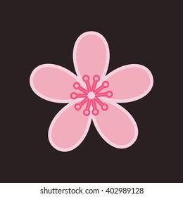 Cherry Blossom Logo Vector: vector de stock (libre de regalías) 402989128 | Shutterstock