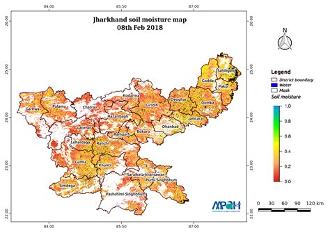 Soil Moisture Map for the state of Jharkhand – Aapah Innovations Pvt Ltd