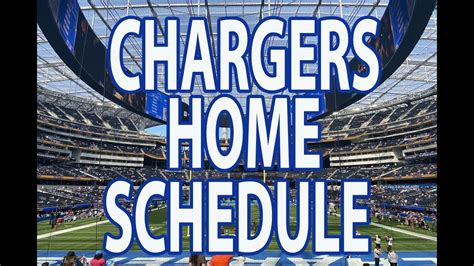 Los Angeles Chargers Home Schedule 2023 at Sofi Stadium! - YouTube