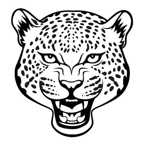 Cute Jaguar Clipart Black And White