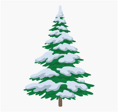 Transparent Snowy Tree Png - Snow On Christmas Trees , Free Transparent Clipart - ClipartKey