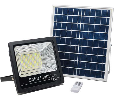 Luz Reflector Solar Led 100w Panel Autónomo Ahorro Energia - $ 3.990,00 en Mercado Libre