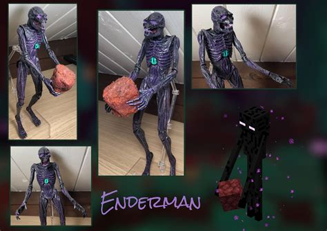 Custom realistic Enderman figure I made! : r/Minecraft